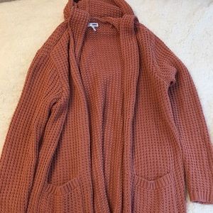 Knitted cardigan sweater